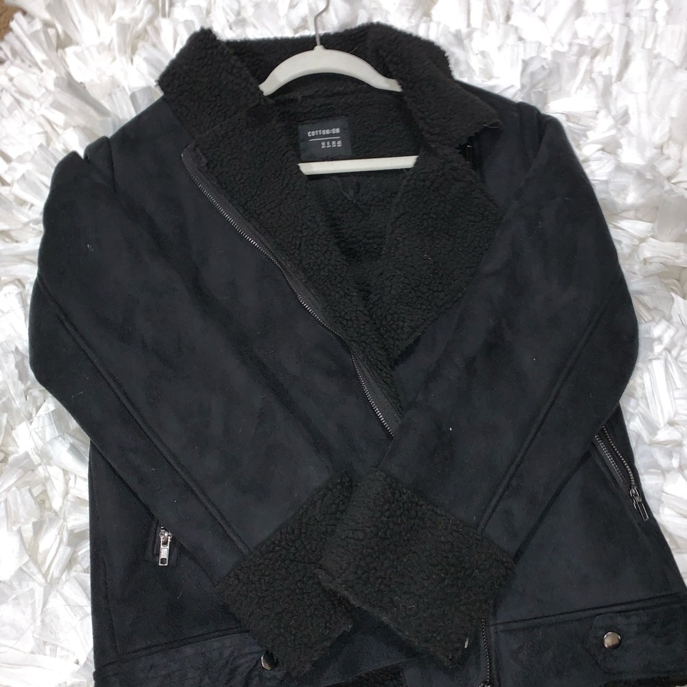 Black Shearling Coat